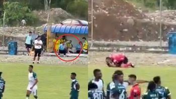 ecuador: un futbolista ataco a un juez de linea con una piedra y termino hospitalizado ecuador: un futbolista ataco a un juez de linea con una piedra y termino hospitalizado