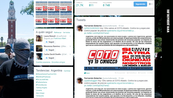 Desde la cárcel, Fernando Esteche convoca a escrachar a la cadena Coto