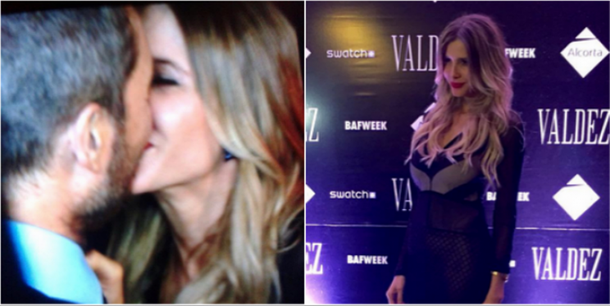El look sexy de Guillermina Valdés y el gran beso con Marcelo Tinelli