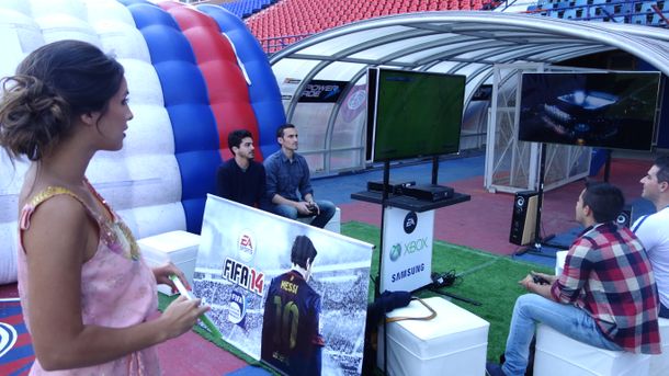 El FIFA 14 festejó su éxito a la cancha de San Lorenzo