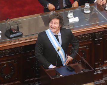 Javier Milei, en la apertura de sesiones ordinarias del Congreso.