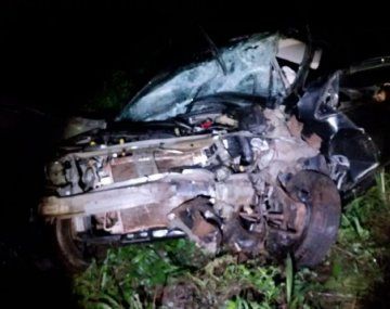 Impresionante choque frontal deja varios heridos en una ruta