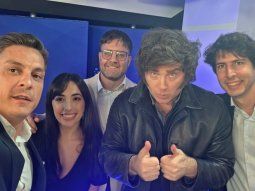 Javier Milei en Neura. Javier Milei en Neura.