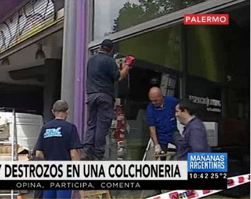 Los durmieron: robaron una colchonería en Palermo