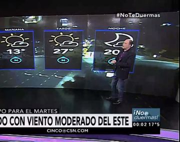 Pronóstico del tiempo del martes 7 de febrero de 2017