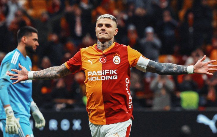 Mauro Icardi, en su etapa como delantero del Galatasaray.