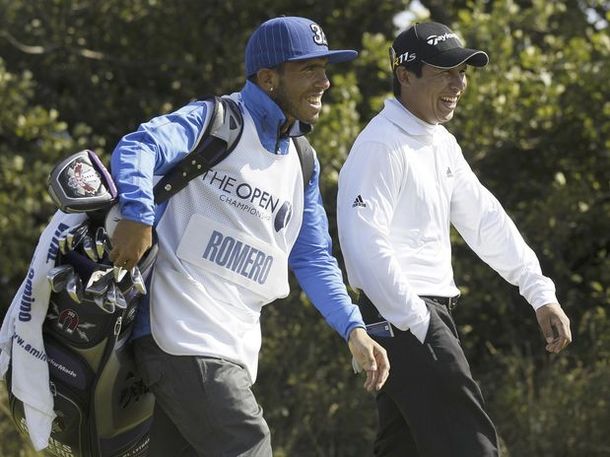 Carlos Tevez, el caddie de lujo que tuvo el Pigu Romero