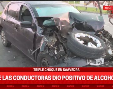 Choque en Saavedra: dos mujeres fueron trasladadas por politraumatismos