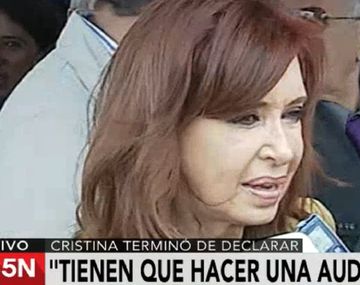 La ex presidenta pidió una auditoria general de la obra pública