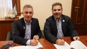 Sebastián Pareja (LLA) y Cristian Ritondo (PRO). Sebastián Pareja (LLA) y Cristian Ritondo (PRO).