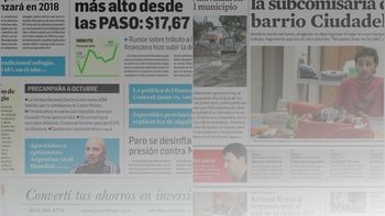 Tapas de diarios del miércoles 30 de agosto de 2017 Tapas de diarios del miércoles 30 de agosto de 2017