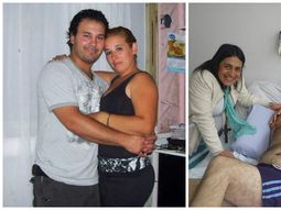 Cristian Pereyra antes del accidente con su mujer Lorena Riquelme y después en plena recuperación rodeado de sus afectos Cristian Pereyra antes del accidente con su mujer Lorena Riquelme y después en plena recuperación rodeado de sus afectos