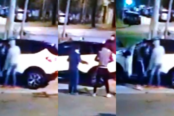 VIDEO: Llegaban a su casa y delincuentes les robaron la camioneta a punta de pistola