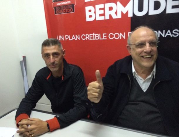 Cristian Damico (izquierda) con Eduardo Bermúdez