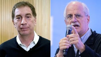 Diego Santilli (LLA) y Jorge Taiana (FP).