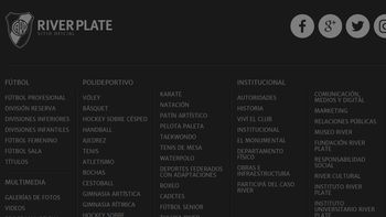 El canal de River en You Tube se encuentra cancelado El canal de River en You Tube se encuentra cancelado