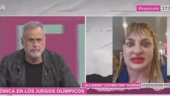 La Locomotora Oliveras habló en C5N con Jorge Rial. La Locomotora Oliveras habló en C5N con Jorge Rial.