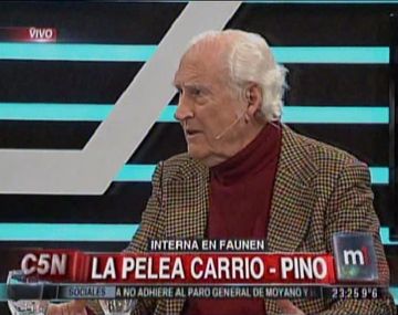 Pino reconoció que el cruce con Carrió dañó al FAUNEN