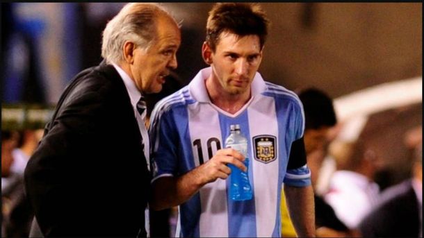 Alejandro Sabella y Lionel Messi