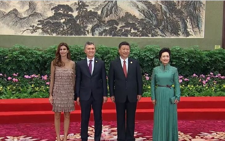 Macri fue recibido por Xi Jimping