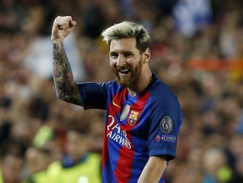 El festejo de Lionel Messi ante el Manchester City por Champions League