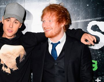 Ed Sheeran golpeó a Justin Bieber