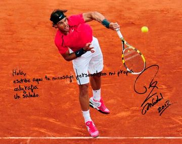 Rafa Nadal ya tiene su página para vender autógrafos