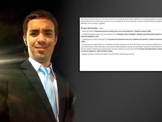 El Periodista Maximiliano Fourcade Y Todas Sus Frases Ya Estan En Wikipedia