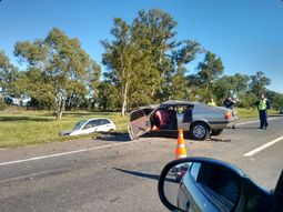 Choque en la ruta 3