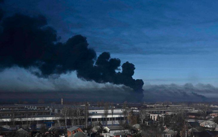 El mapa de las ciudades de Ucrania atacadas por Rusia