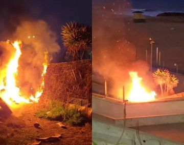 Feroz incendio en conocido balneario: tuvieron que apagarlo los vecinos con arena