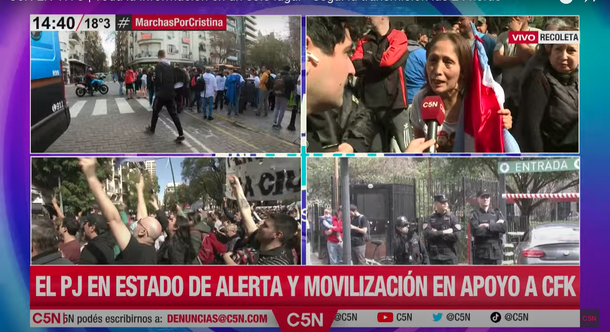 Ver en vivo: todos con Cristina kirchner
