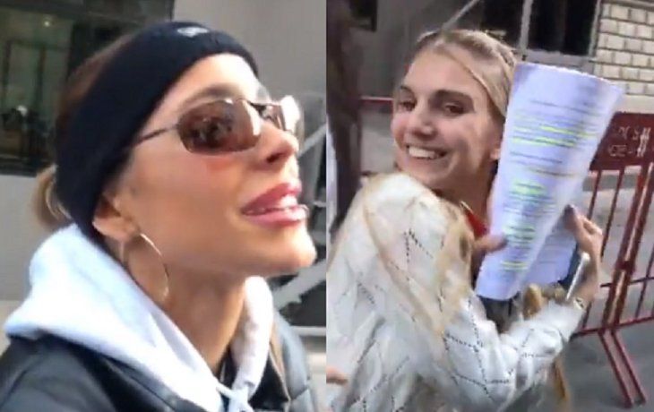 El blooper de Tini Stoessel con una fan: se quedó con sus apuntes de la facultad