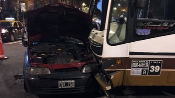 El accidente ocurrió en Avenida de Mayo y Salta El accidente ocurrió en Avenida de Mayo y Salta