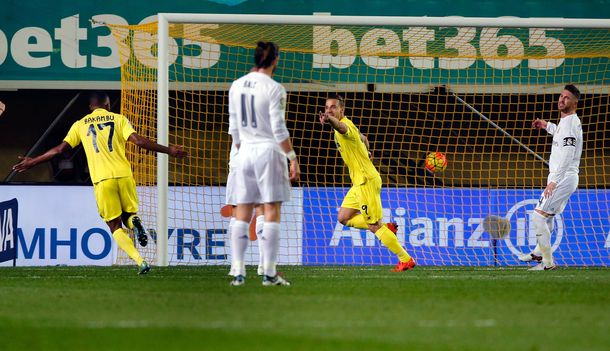 Villarreal sorprendió al Real Madrid y le impidió acercarse a la punta