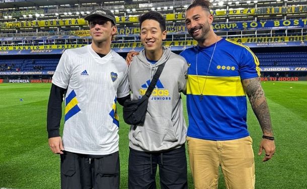 Los 'Bros' de Gran Hermano en la Bombonera. Los 'Bros' de Gran Hermano en la Bombonera.