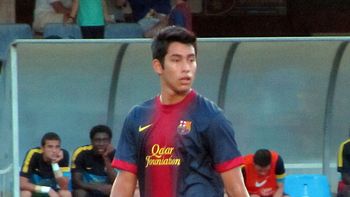 Sergio Araujo en el Barcelona Sergio Araujo en el Barcelona