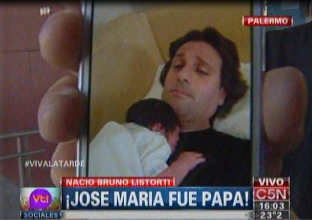 José María Listorti mostró a su segundo hijo en Viva la tarde