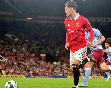 Show de Garnacho en el triunfo del Manchester United a días del Mundial