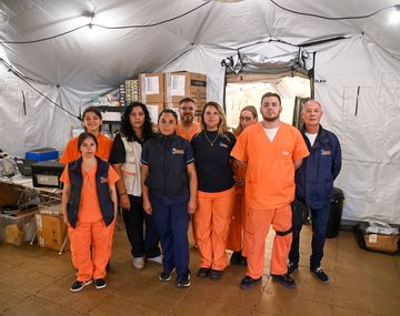 Habilitan hospital de campaña montado por el Ejército en Bahía Blanca