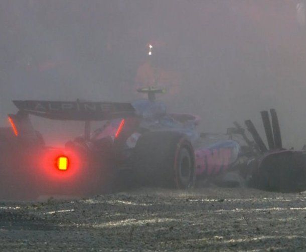 Se accidentó Franco Colapinto en la qualy del GP de Imola