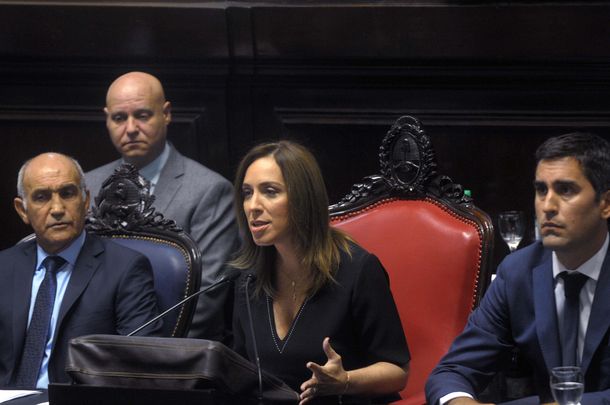 Vidal en la apertura de sesiones de la Legislatura bonaerense.