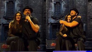 Ricardo Arjona junto a Momi Giardina. Ricardo Arjona junto a Momi Giardina.