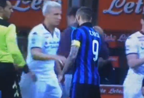 Los hombres de Wanda: Maxi López le negó el saludo a Mauro Icardi en la cancha