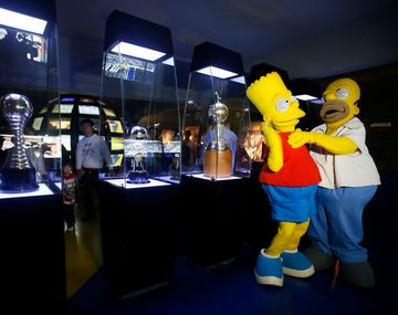 Las mejores fotos de la familia Simpson en La Bombonera