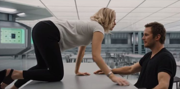 Chris Pratt habló sobre las escenas de sexo que hizo con Jennifer Lawrence