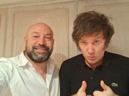 Diego Spagnuolo y Javier Milei.