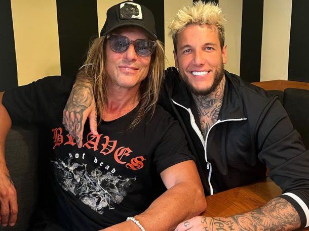 Claudio Caniggia se mostró junto a su hijo Alex y su nieta tras la disputa con Mariana Nannis