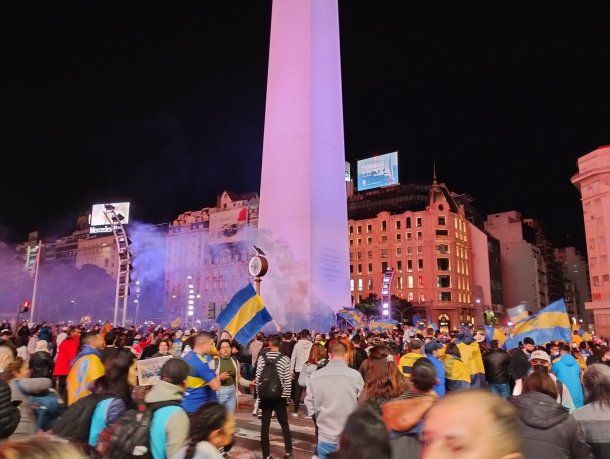 Boca campeón: los festejos de los hinchas en el Obelisco