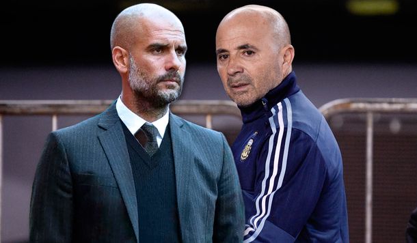 Reunión cumbre en Manchester: Sampaoli se juntó con Guardiola durante más de una hora
